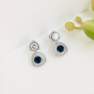 Blue Sapphire Doublet Earrings Zayn Luxury Jewellery
